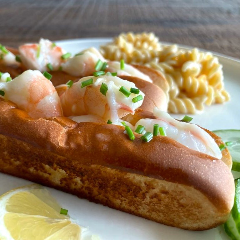 Buttery Prawn “Lobster” Roll