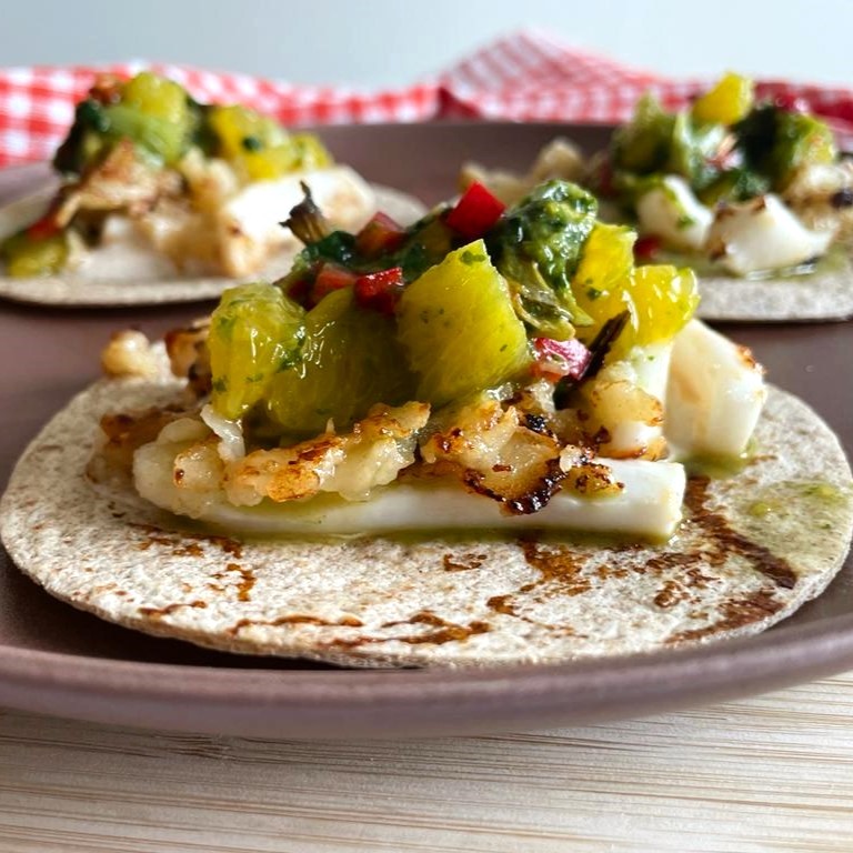 Squid and Burnt Orange&nbsp;Tacos