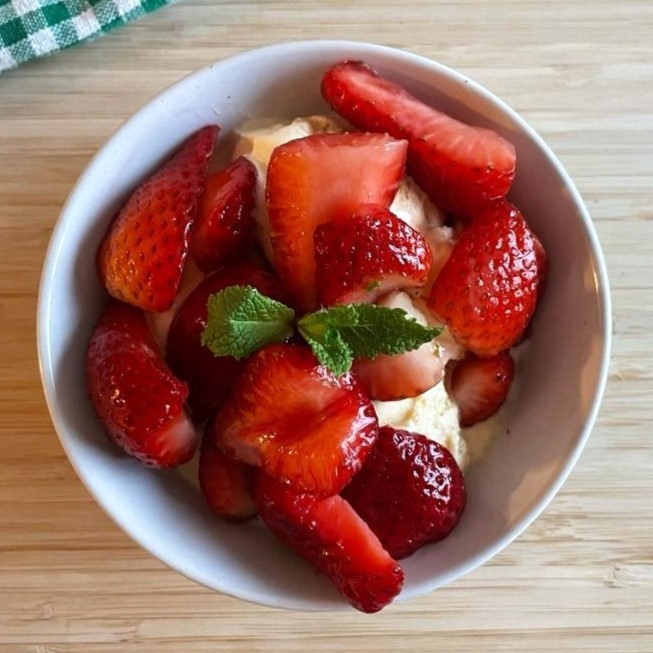 Vodka Macerated Strawberries